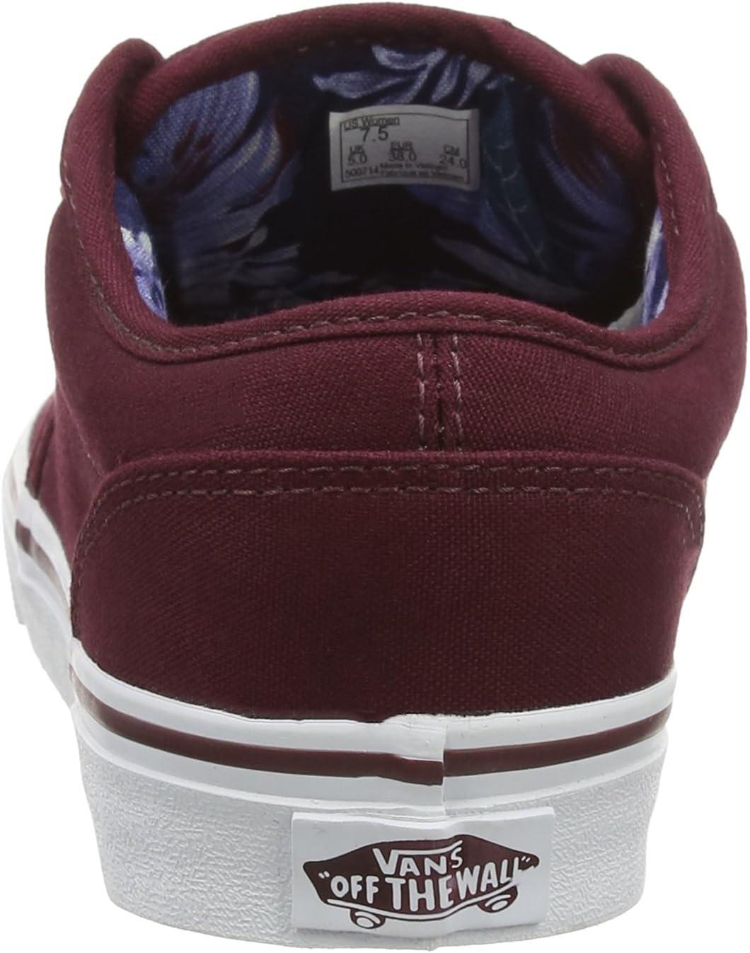 imageVans Womens Atwood SneakerRed Canvas Port RoyaleFlowers