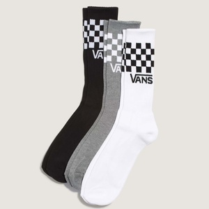 Vans Classic Check Crew Socks Unisex(Black/White)