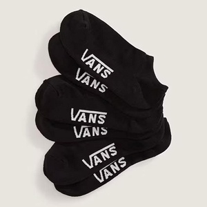 Vans Unisex Classic Kick Sock (3-Pack)(Black)