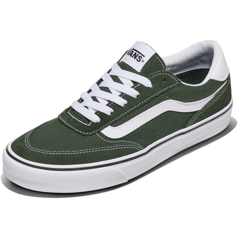 image:imageVans Mens Brooklyn LS SneakersSuedeCanvas Dried Kelp