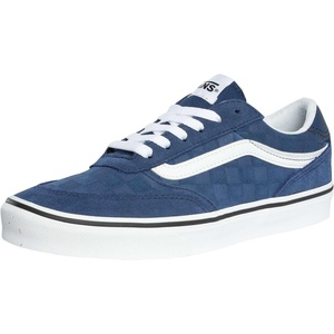 Vans Men’s Brooklyn LS Sneakers(Embossed Suede Deep Indigo)